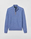 JOHNNIE-O OUTERWEAR - 1 - 4 ZIP MID BLUE / S RAYNOR 1/4 ZIP