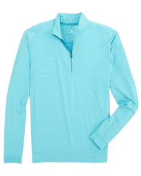 JOHNNIE-O OUTERWEAR - 14 ZIP BAJA / L Vaughn Striped PREP-FORMANCE 1/4 Zip Pullover