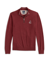 JOHNNIE-O OUTERWEAR - 14 ZIP CINNAMON / S VINTAGE DAWGS RAYNOR 1/4 ZIP