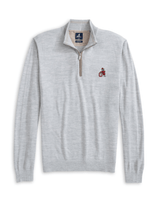 JOHNNIE-O OUTERWEAR - 14 ZIP LIGHT GRAY / S VINTAGE DAWGS RAYNOR 1/4 ZIP