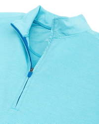 JOHNNIE-O OUTERWEAR - 14 ZIP Vaughn Striped PREP-FORMANCE 1/4 Zip Pullover