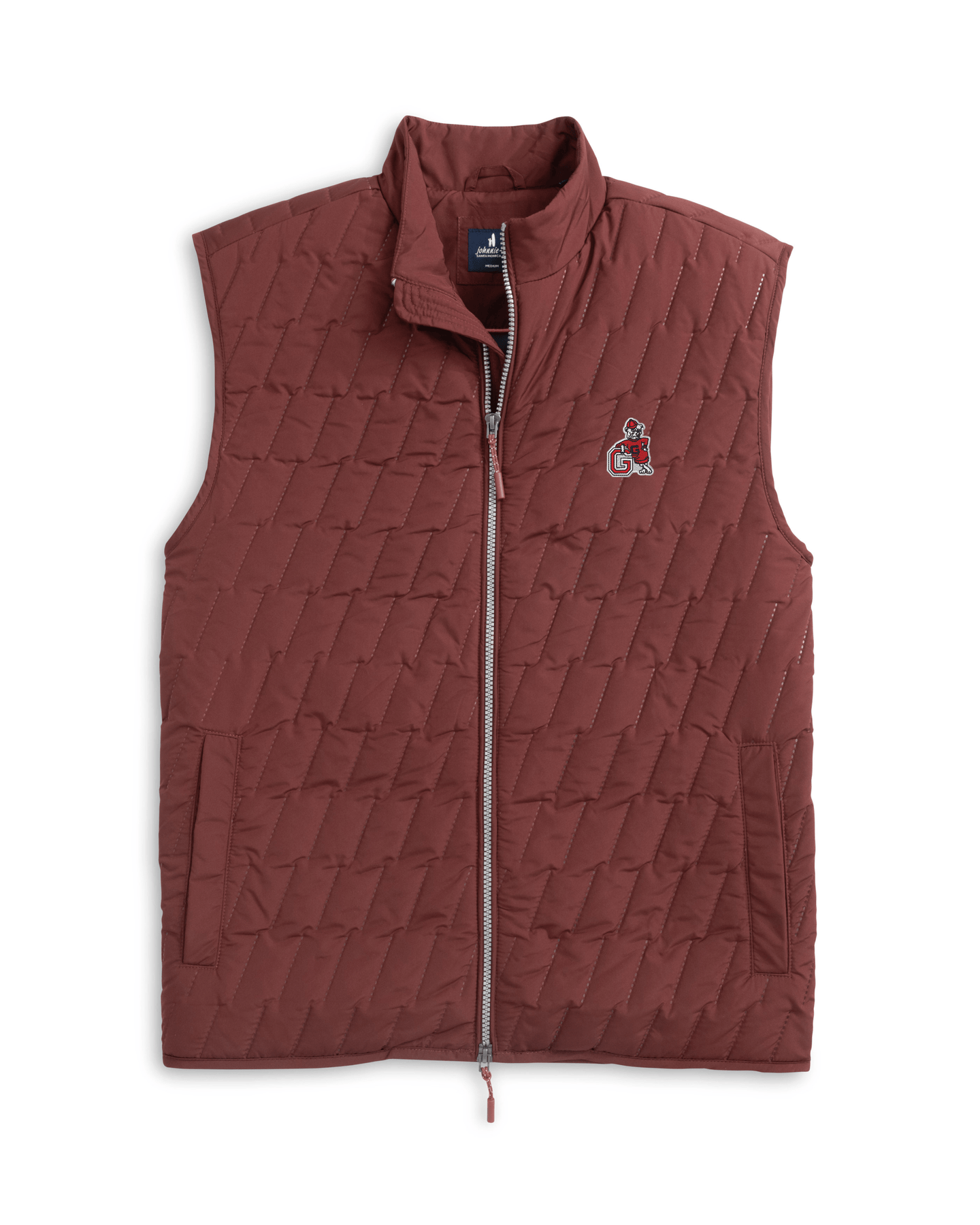 JOHNNIE-O OUTERWEAR - VEST DARK MAROON / M VINTAGE DAWGS BELFRY VEST