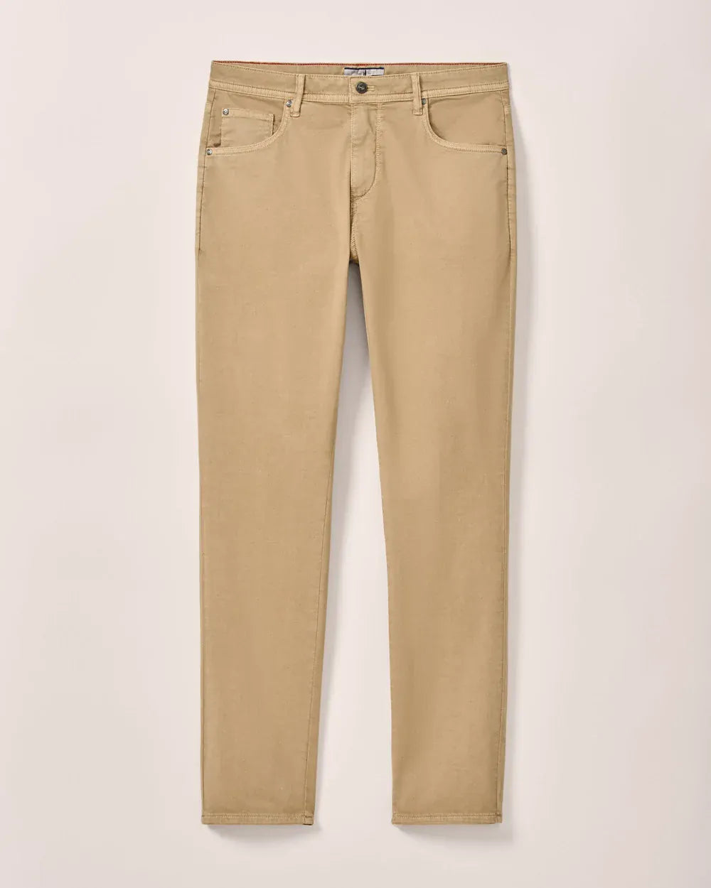JOHNNIE-O PANTS - FIVE POCKET KHAKI / 38X30 Carmel Sateen 5-Pocket Pant