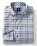 JOHNNIE-O SHIRTS - L - S SPORT SAILOR / S CEDAR CHECK SPORT SHIRT