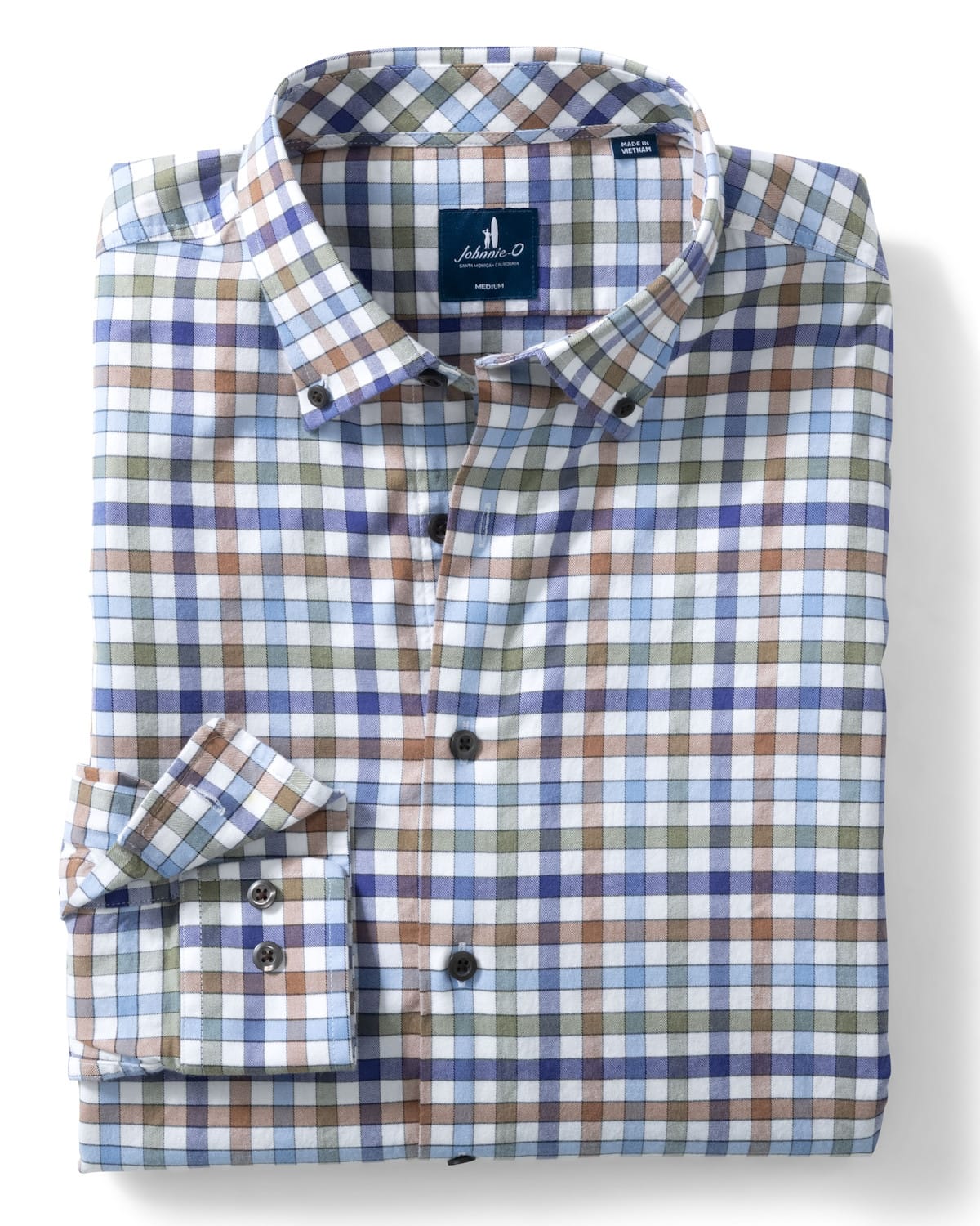 JOHNNIE-O SHIRTS - L - S SPORT SAILOR / S CEDAR CHECK SPORT SHIRT