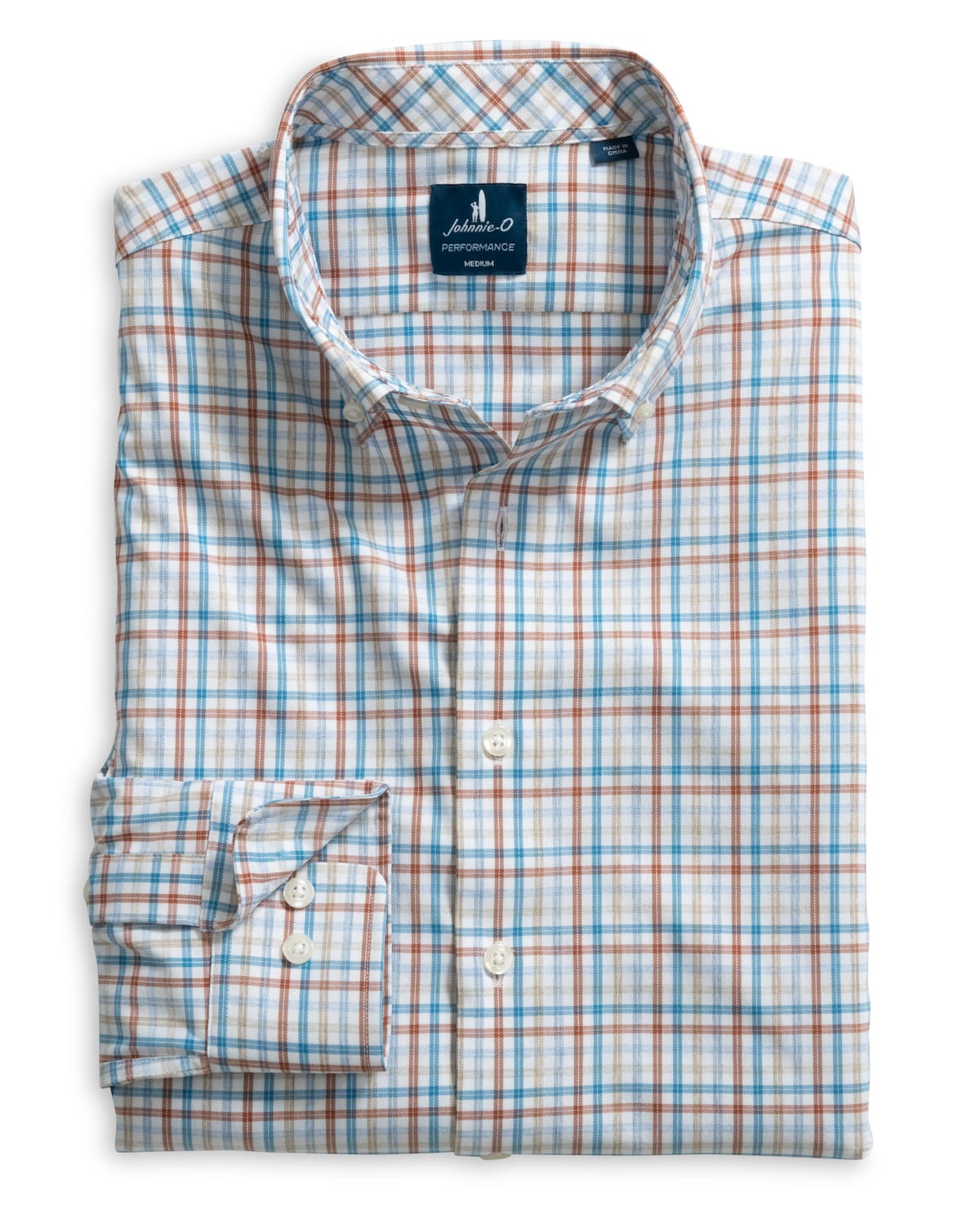 JOHNNIE-O SHIRTS - SPORT SHIRT CANYON / S REDWOOD CHECK