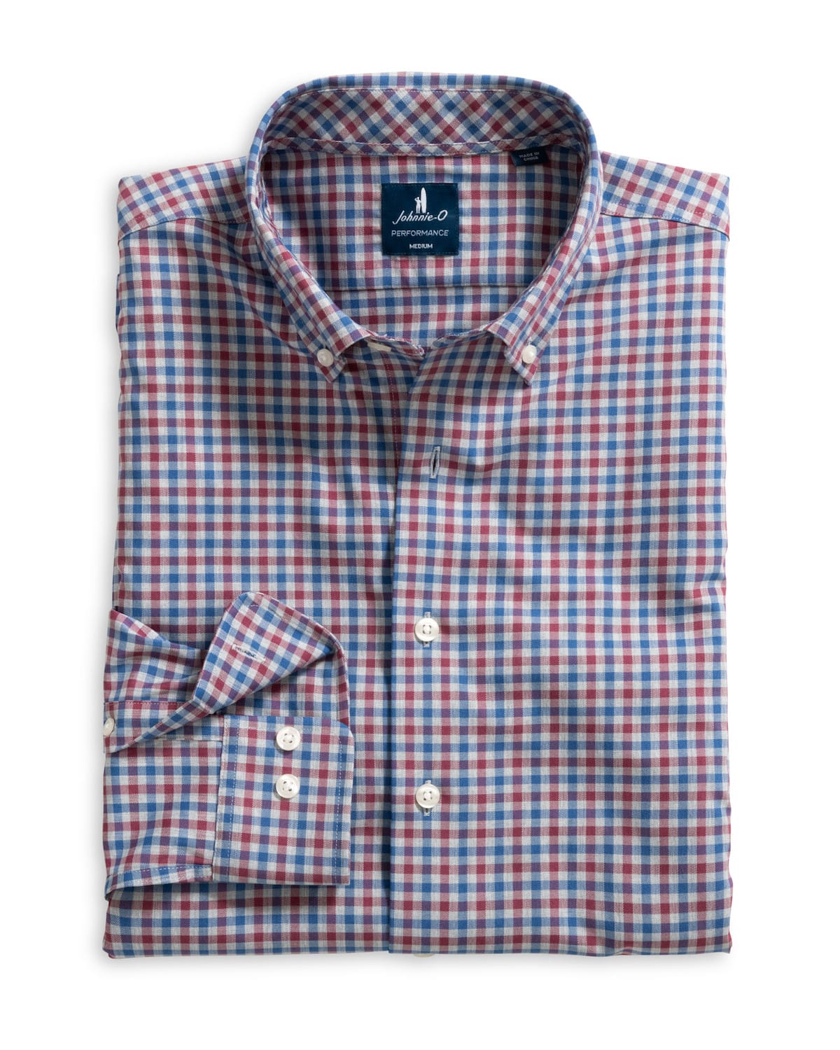 JOHNNIE-O SHIRTS - SPORT SHIRT GRAY / S CHATHAM GINGHAM