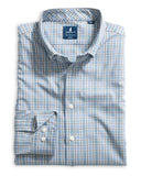 JOHNNIE-O SHIRTS - SPORT SHIRT HELIOS BLUE / M BRUNSWICK PANE