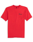JOHNNIE-O SHIRTS - T-SHIRTS RED / XXL DAWGS HEATHERED SPENCER COTTON T-SHIRT