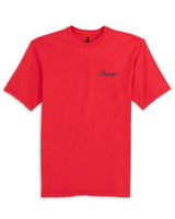 JOHNNIE-O SHIRTS - T-SHIRTS RED / XXL DAWGS HEATHERED SPENCER COTTON T-SHIRT