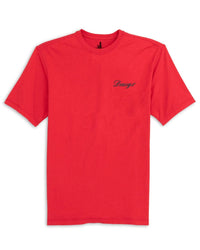 JOHNNIE-O SHIRTS - T-SHIRTS RED / XXL DAWGS HEATHERED SPENCER COTTON T-SHIRT