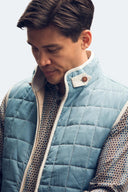 LUCHIANO VISCONTI OUTERWEAR - VEST BLUE/GREY / L Luchiano Visconti VEST