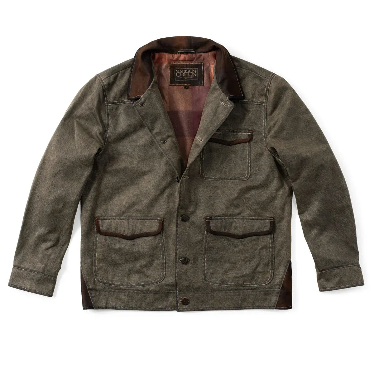 MADISON CREEK OUTERWEAR - JACKET DUSTY OLIVE / M Duvall Washed Cotton Twill Field Jacket