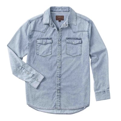 MADISON CREEK SHIRTS CHAMBRAY DENIM / M BISLEY WESTERN SHIRT