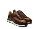 MAGNANNI FOOTWEAR - SNEAKERS BROWN / 8.5 BRAVO V MIDBROWN SUEDE