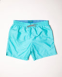 MICHAEL'S SHORTS - SWIM WEAR SOLID LINEN - AQUA / M MEN'S CYCLIST LINER SWIM TRUNKS