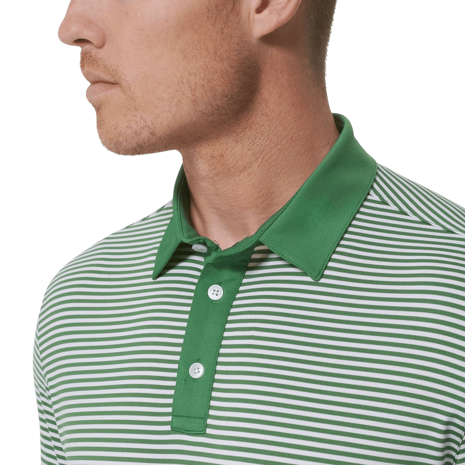 MIZZEN MAIN SHIRTS - POLO FAIRWAY FEEDER STRIPE VERSA SHORT SLEEVE POLO