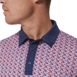MIZZEN MAIN SHIRTS - POLO TEA ROSE TRIANGLE GEO VERSA POLO