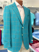 NIKKY SPORT COAT GREEN WINDOW PANE / 38R SP 25 NIKKY COATS