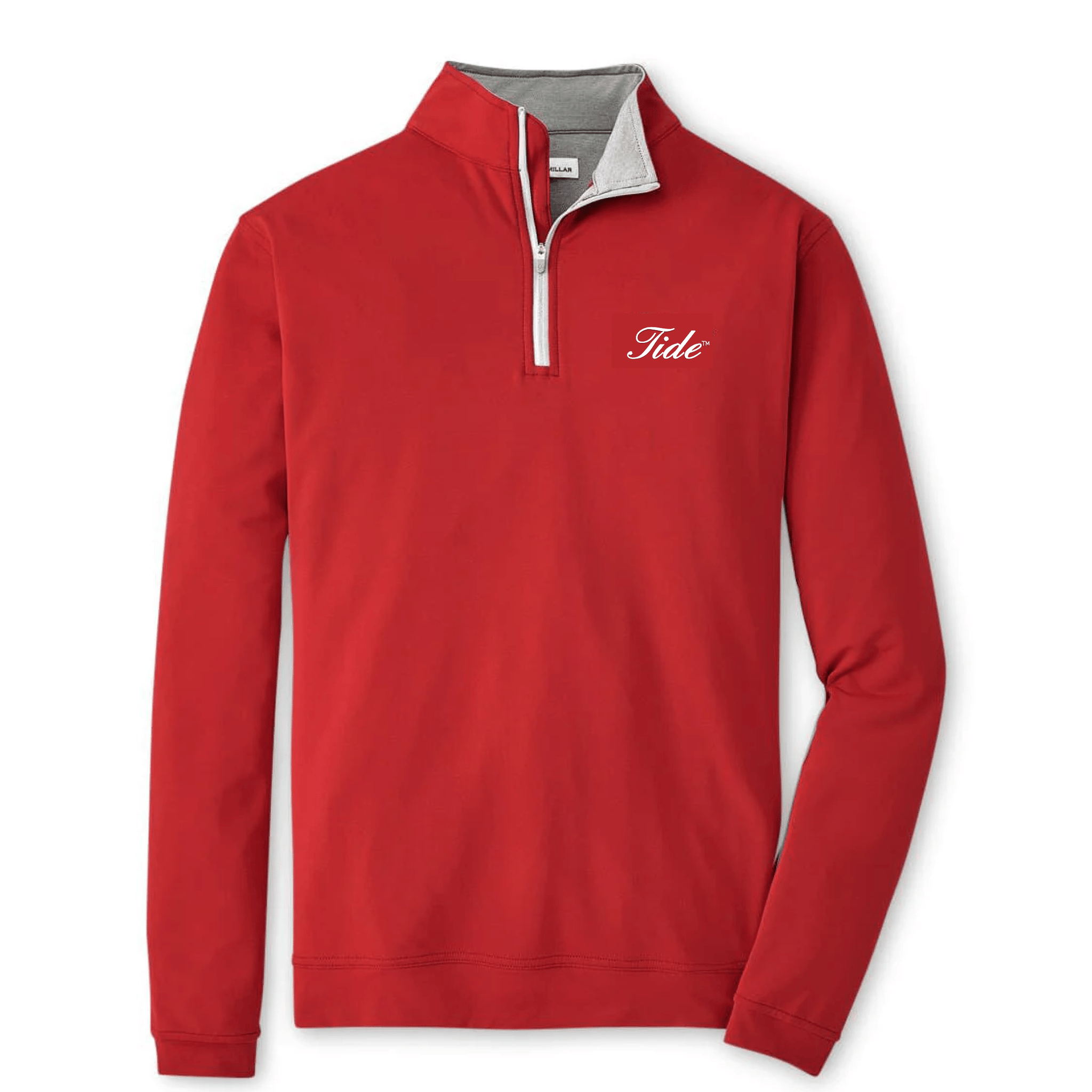PETER MILLAR GAMEDAY - UNIVERSITY OF ALABAMA - TIDE - 14 ZIPS CRIMSON / S TIDE PERTH PERFORMANCE 1/4 ZIP