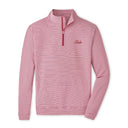 PETER MILLAR GAMEDAY - UNIVERSITY OF ALABAMA - TIDE - 14 ZIPS CRIMSON/WHITE / S TIDE PERTH MINI STRIPE 1/4 ZIP