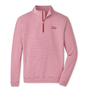 PETER MILLAR GAMEDAY - UNIVERSITY OF ALABAMA - TIDE - 14 ZIPS CRIMSON/WHITE / S TIDE PERTH SUGAR STRIPE PERFORMANCE 1/4 ZIP