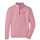 PETER MILLAR GAMEDAY - UNIVERSITY OF ALABAMA - TIDE - 14 ZIPS CRIMSON/WHITE / S TIDE PERTH SUGAR STRIPE PERFORMANCE 1/4 ZIP