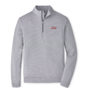 PETER MILLAR GAMEDAY - UNIVERSITY OF ALABAMA - TIDE - 14 ZIPS IRON/WHITE / S TIDE PERTH SUGAR STRIPE PERFORMANCE 1/4 ZIP