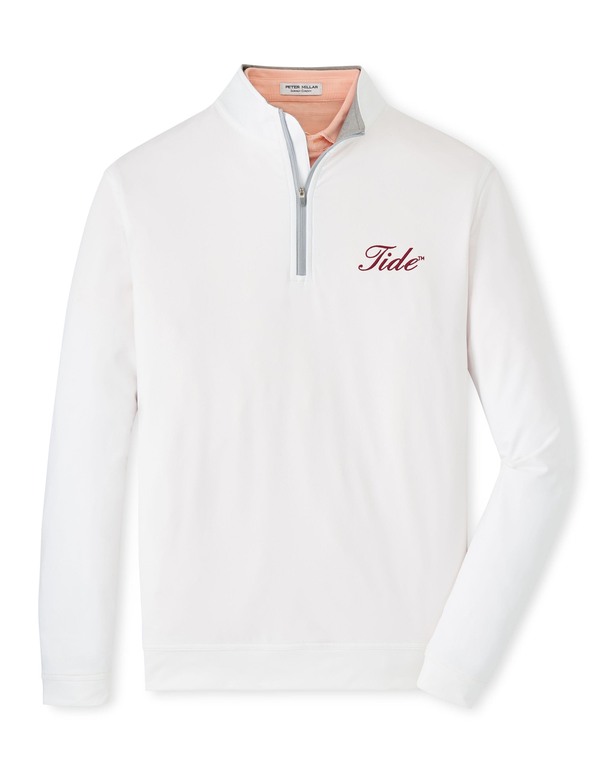 PETER MILLAR GAMEDAY - UNIVERSITY OF ALABAMA - TIDE - 14 ZIPS WHITE / M TIDE PERTH PERFORMANCE 1/4 ZIP
