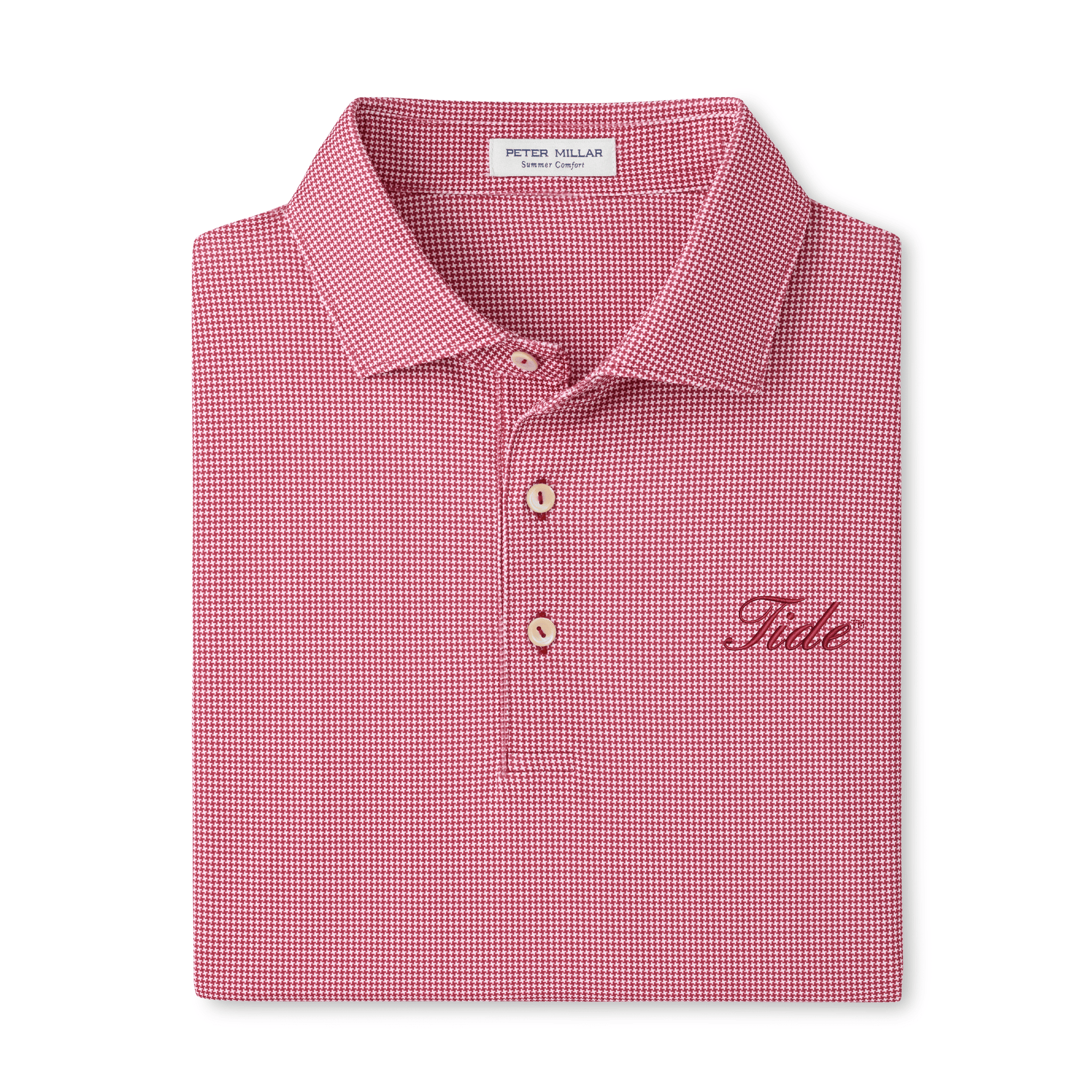 PETER MILLAR GAMEDAY - UNIVERSITY OF ALABAMA - TIDE CRIMSON / S TIDE BORDER PERFORMANCE POLO