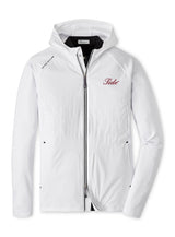 PETER MILLAR GAMEDAY - UNIVERSITY OF ALABAMA - TIDE - FULL ZIP JACKET WHITE / M TIDE HOODED MERGE ELITE HYBRID JACKET