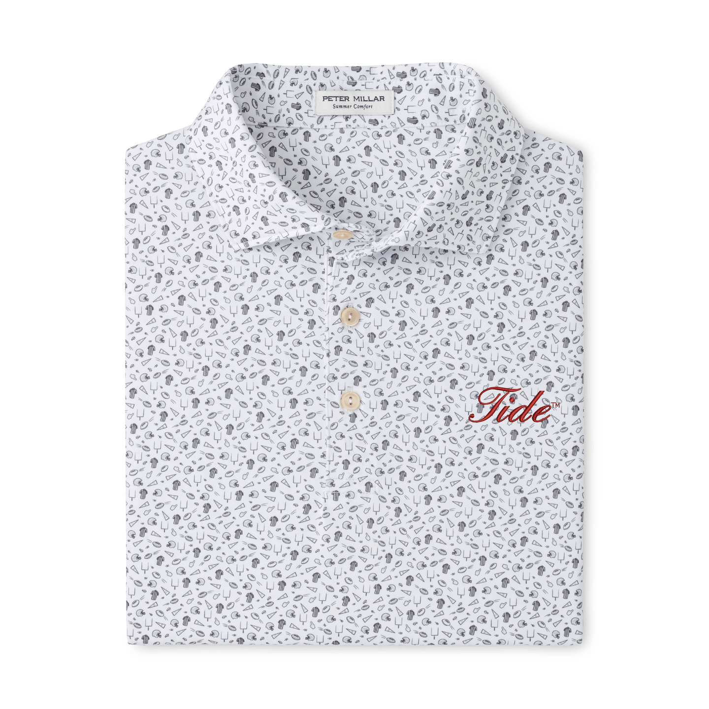PETER MILLAR GAMEDAY - UNIVERSITY OF ALABAMA - TIDE GALE / S TIDE KICK OFF PERFORMANCE POLO