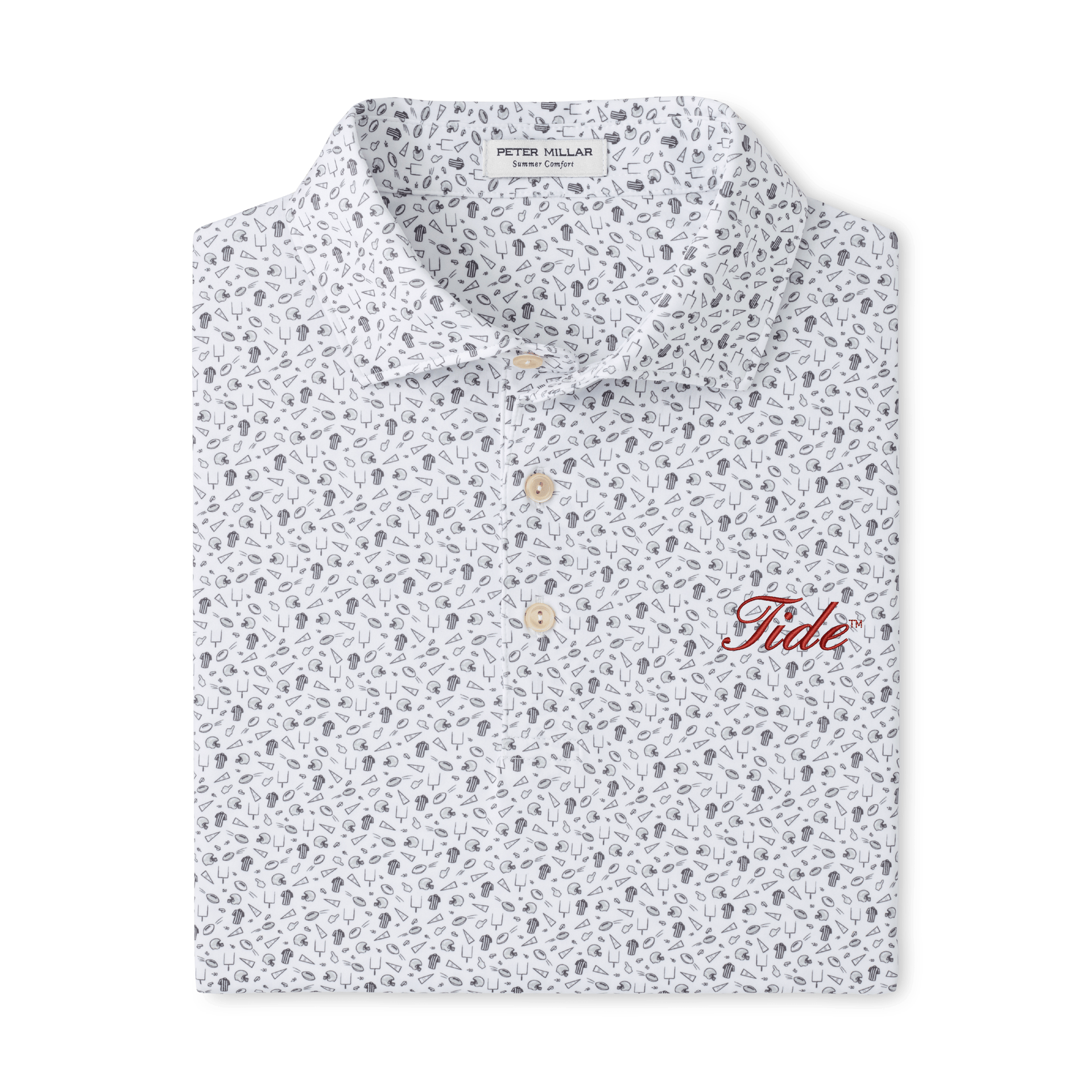 PETER MILLAR GAMEDAY - UNIVERSITY OF ALABAMA - TIDE GALE / S TIDE KICK OFF PERFORMANCE POLO