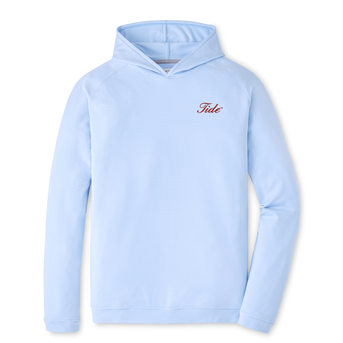 PETER MILLAR GAMEDAY - UNIVERSITY OF ALABAMA - TIDE - HOODIES COTTAGE BLUE / S TIDE PINE SUGAR STRIPE HOODIE