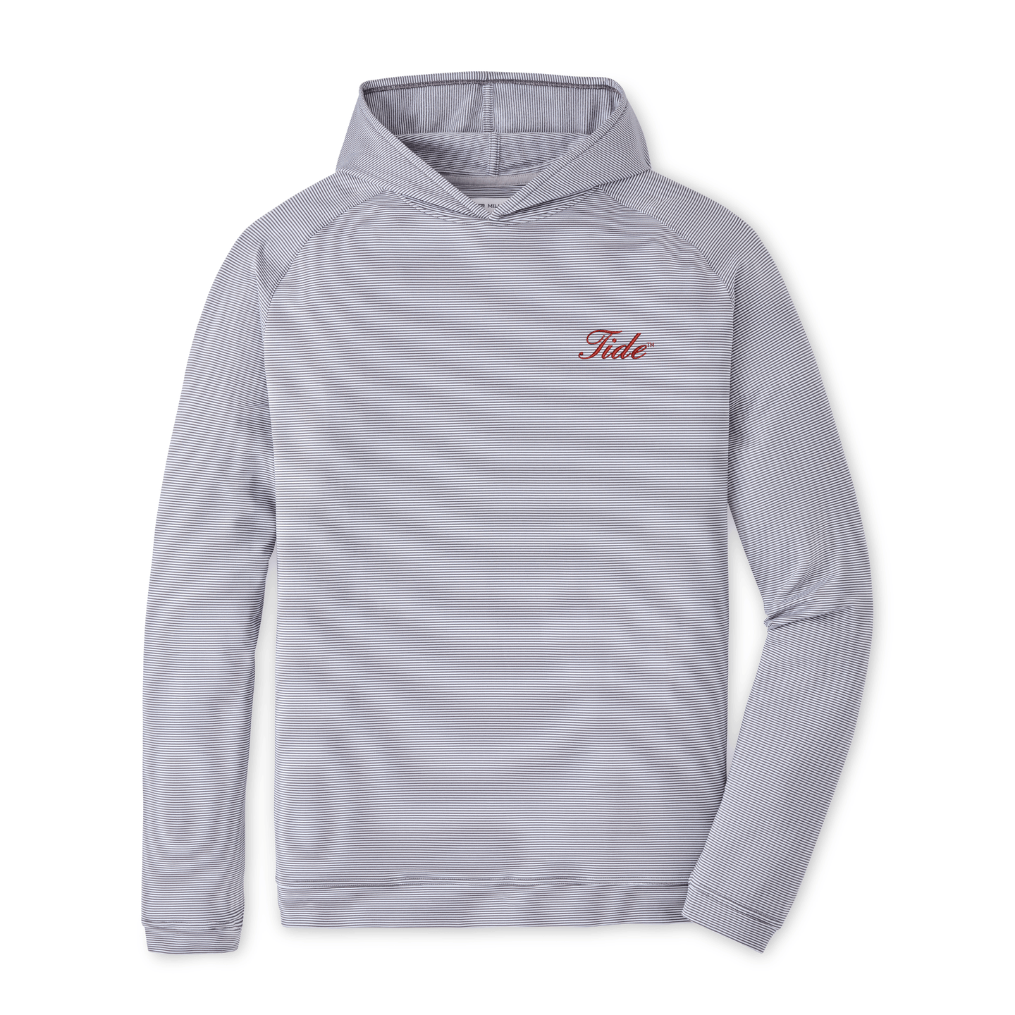PETER MILLAR GAMEDAY - UNIVERSITY OF ALABAMA - TIDE - HOODIES IRON / S TIDE PINE SUGAR STRIPE HOODIE