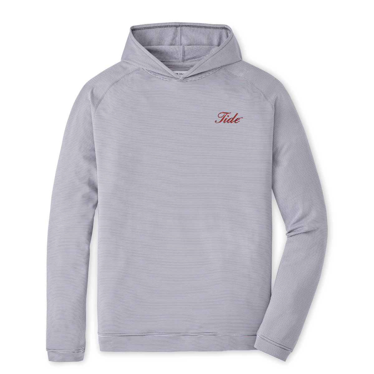 PETER MILLAR GAMEDAY - UNIVERSITY OF ALABAMA - TIDE - HOODIES IRON / S TIDE PINE SUGAR STRIPE HOODIE
