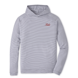PETER MILLAR GAMEDAY - UNIVERSITY OF ALABAMA - TIDE - HOODIES IRON / S TIDE PINE SUGAR STRIPE HOODIE