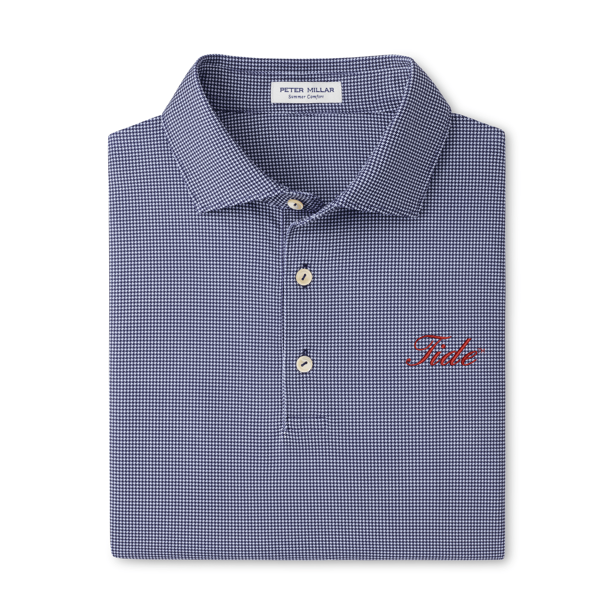 PETER MILLAR GAMEDAY - UNIVERSITY OF ALABAMA - TIDE NAVY / S TIDE BORDER PERFORMANCE POLO