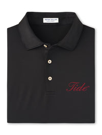 PETER MILLAR GAMEDAY - UNIVERSITY OF ALABAMA - TIDE - POLOS BLACK / S TIDE SOLID PERFORMANCE JERSEY POLO