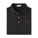 PETER MILLAR GAMEDAY - UNIVERSITY OF ALABAMA - TIDE - POLOS BLACK / S TIDE SOLID PERFORMANCE JERSEY POLO