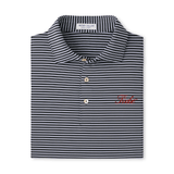 PETER MILLAR GAMEDAY - UNIVERSITY OF ALABAMA - TIDE - POLOS BLACK / S TIEBREAKER PERFORMANCE STRIPE