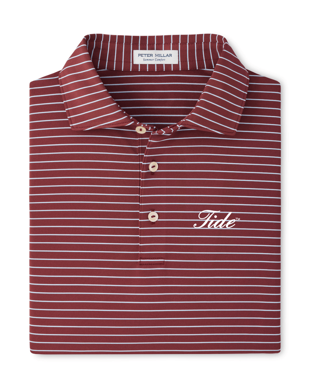 PETER MILLAR GAMEDAY - UNIVERSITY OF ALABAMA - TIDE - POLOS BORDEAUX / S TIDE OAKS PERFORMANCE POLO