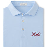 PETER MILLAR GAMEDAY - UNIVERSITY OF ALABAMA - TIDE - POLOS CBLUE / XL TIDE JUBILEE STRIPE PERFORMANCE JERSEY POLO