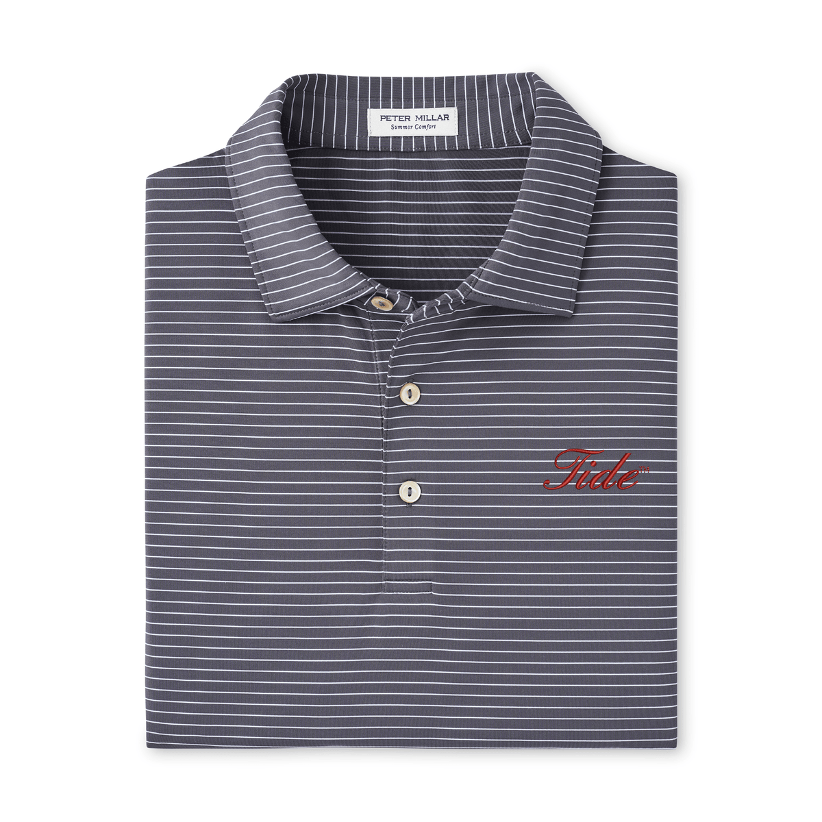PETER MILLAR GAMEDAY - UNIVERSITY OF ALABAMA - TIDE - POLOS IRON / S TIDE HEMLOCK JERSEY POLO