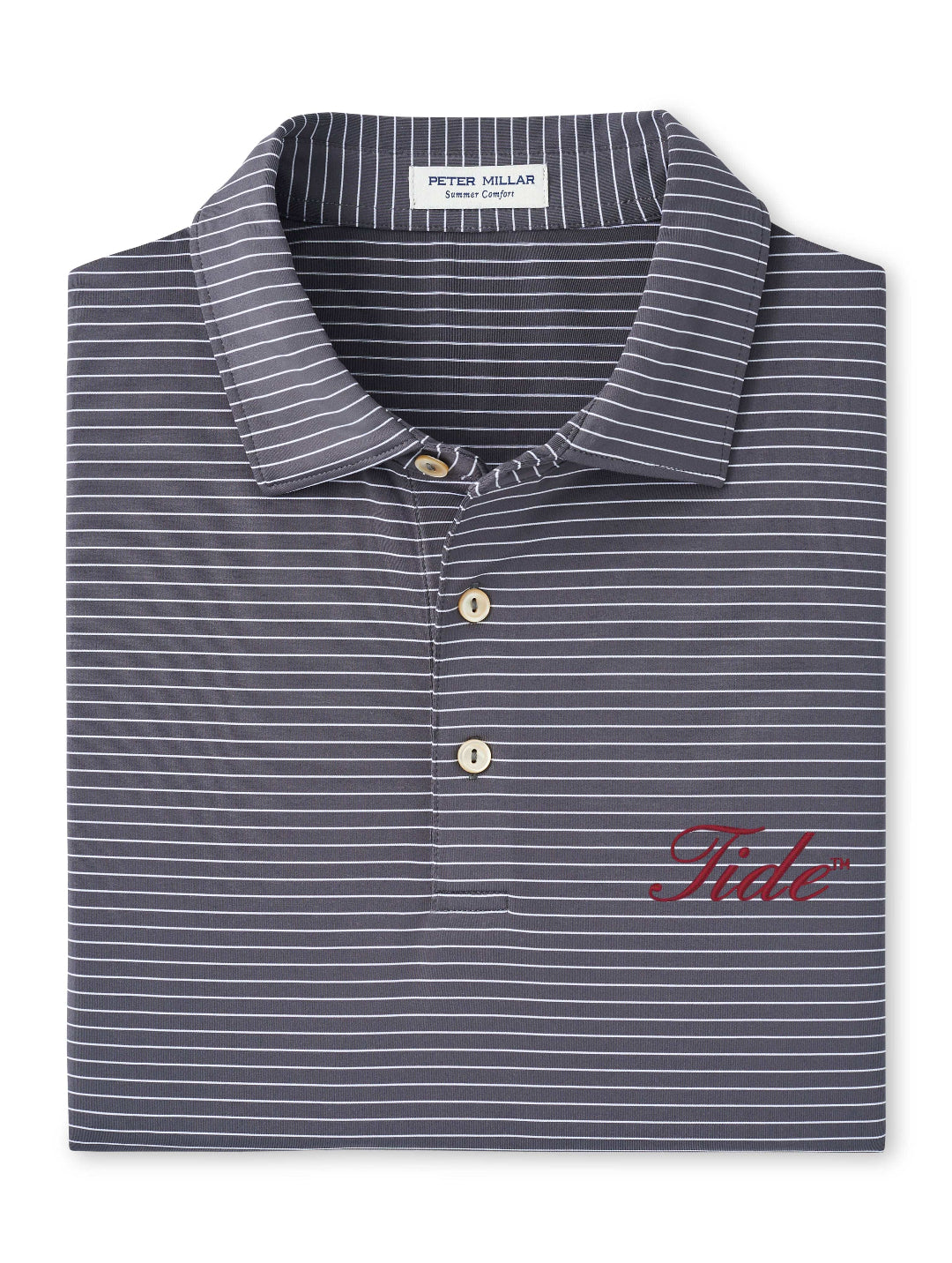 PETER MILLAR GAMEDAY - UNIVERSITY OF ALABAMA - TIDE - POLOS IRON / S TIDE HEMLOCK JERSEY POLO