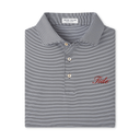 PETER MILLAR GAMEDAY - UNIVERSITY OF ALABAMA - TIDE - POLOS IRON / S TIDE JUBILEE STRIPE PERFORMANCE JERSEY POLO