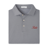 PETER MILLAR GAMEDAY - UNIVERSITY OF ALABAMA - TIDE - POLOS IRON / S TIDE JUBILEE STRIPE PERFORMANCE JERSEY POLO
