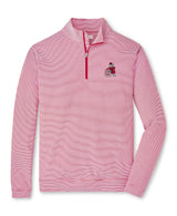 PETER MILLAR GAMEDAY - UNIVERSITY OF GEORGIA - 14 ZIPS RED3/WHITE / S Vintage Dawg Perth Mini Stripe 1/4 Zip