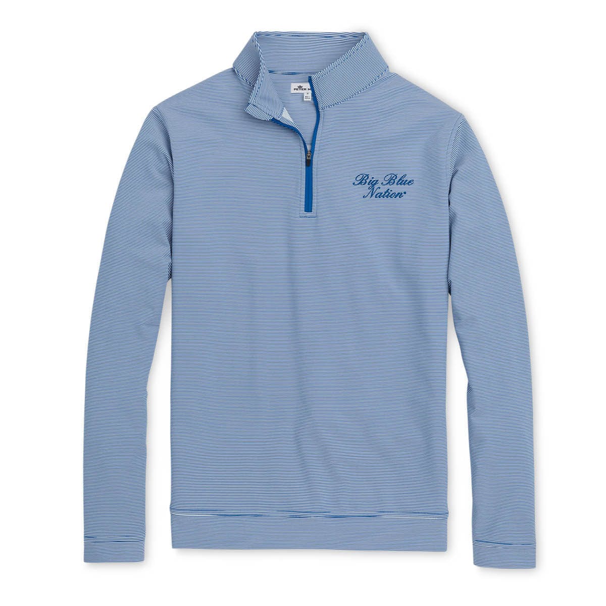 PETER MILLAR GAMEDAY - UNIVERSITY OF KENTUCKY - 14 ZIPS BIG BLUE NATION STRIPE 1/4 ZIP