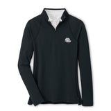 PETER MILLAR GAMEDAY - WOMENS ZIP BLK / S HARD HAT RAGLAN SLEEVE PERTH LAYER